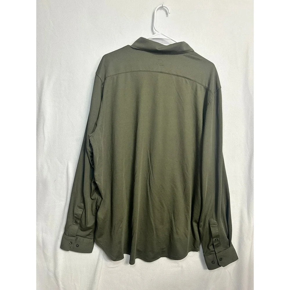 5.11 Tactical Mens 2XL Olive Green Button Down Long Sleeve Shirt‎ 7710161-186
